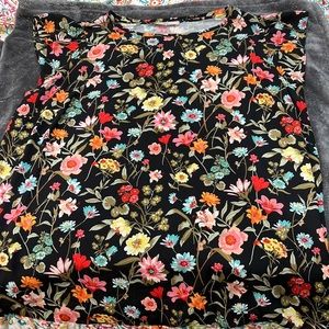 Loft Floral Cap Sleeve Top